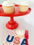 Red Melamine Cake Stand