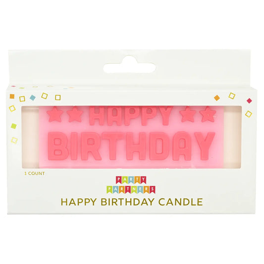 Block Candle Set - Birthday Pink