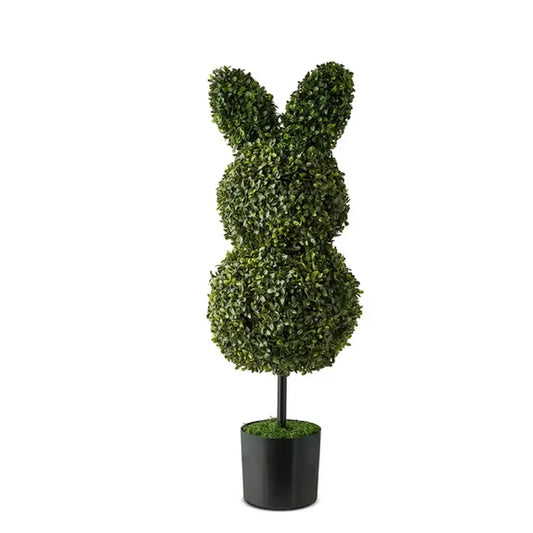 UV Boxwood Bunny Topiary