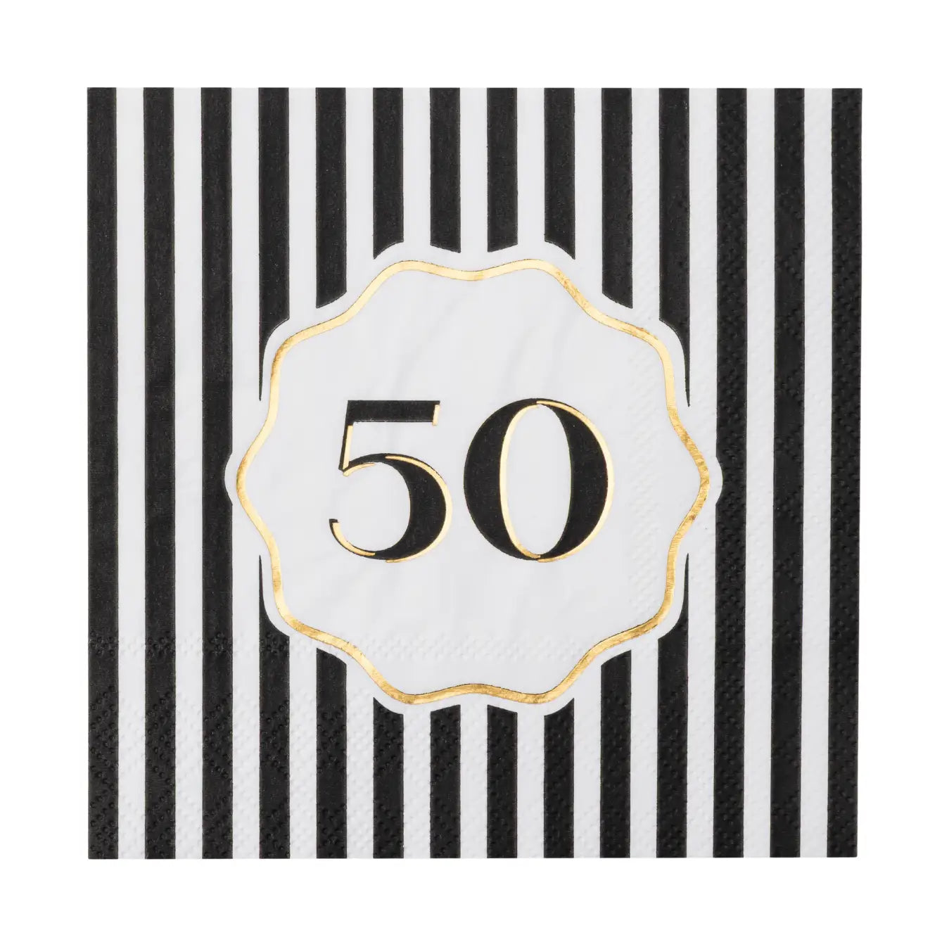 50th Birthday Beverage Napkins