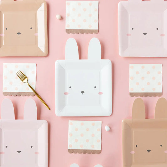 Pink Polka Dot Beverage Napkins