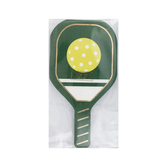 Green Pickleball Paddle Diecut Napkins