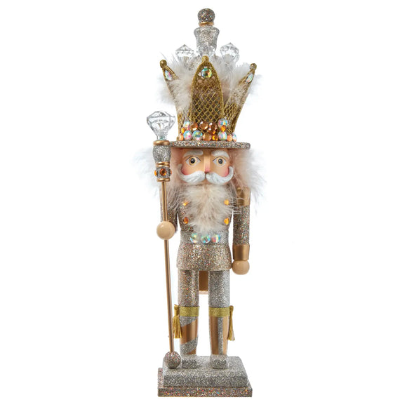 Hollywood Gold Glitter King Nutcracker