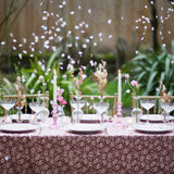 Pink Glass Candle Holder