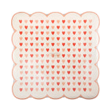 Heart Scalloped Square Dinner Plates