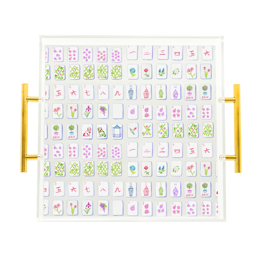 Mahjong Tiles Acrylic Tray