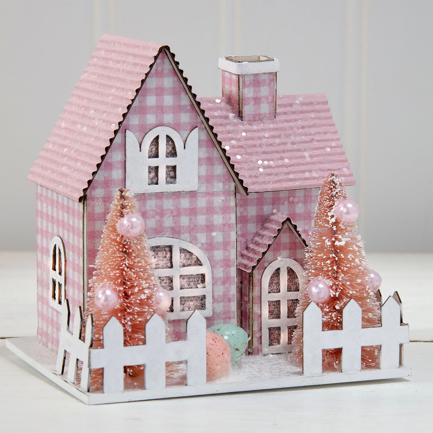 Pink Easter Tudor House - Small
