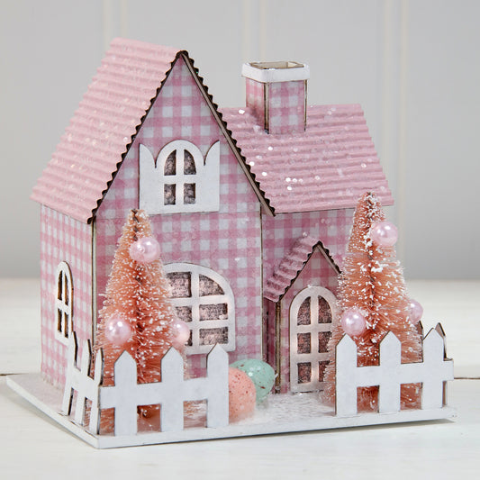 Pink Easter Tudor House - Small