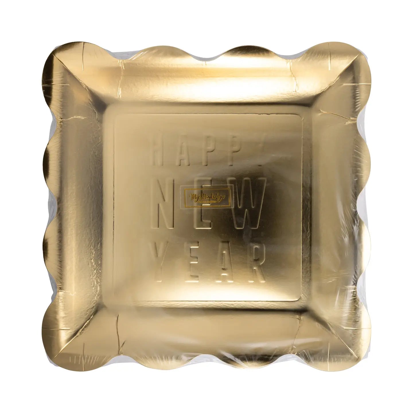 Happy New Year Embossed Plates