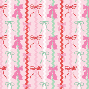 Ric Rac Bows Wrapping Paper