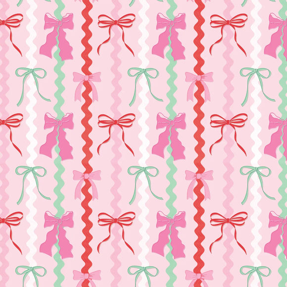 Ric Rac Bows Wrapping Paper