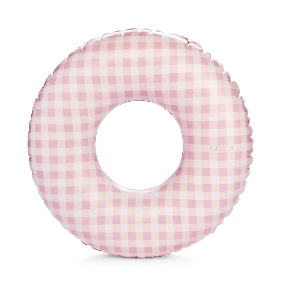 Kids Tube Float - Pink Gingham