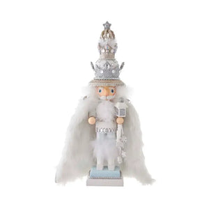 Hollywood White Fur King Nutcracker