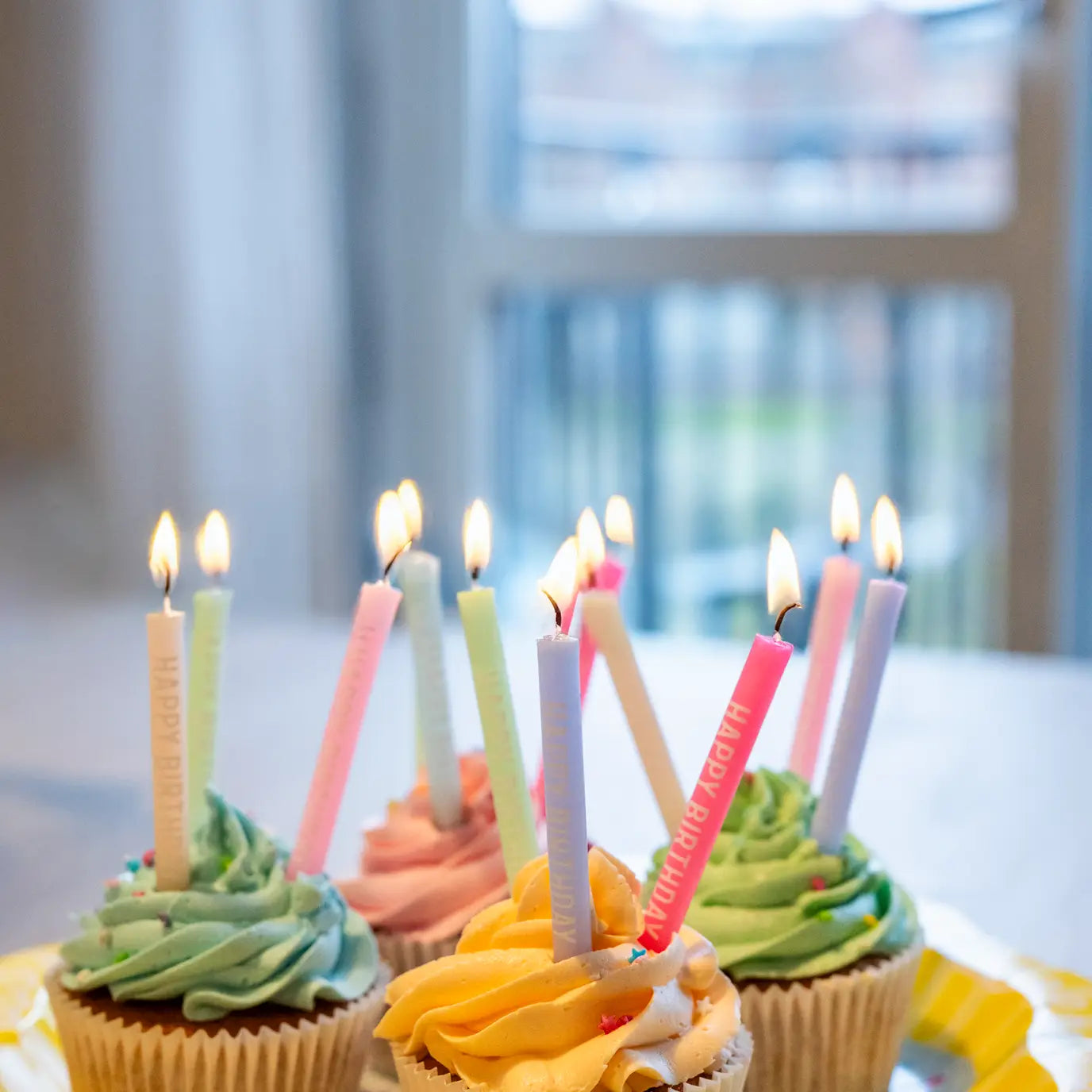 Happy Birthday Pastel Candles