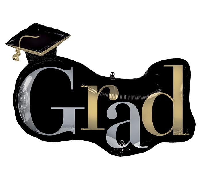 Class Dismissed Grad Foil Balloon