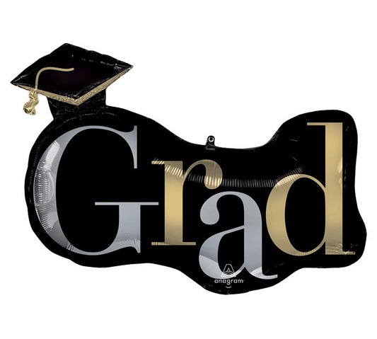 Class Dismissed Grad Foil Balloon