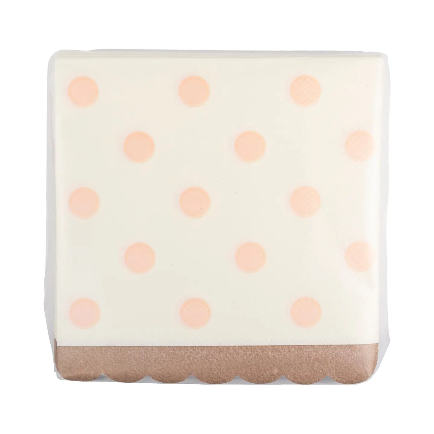 Pink Polka Dot Beverage Napkins