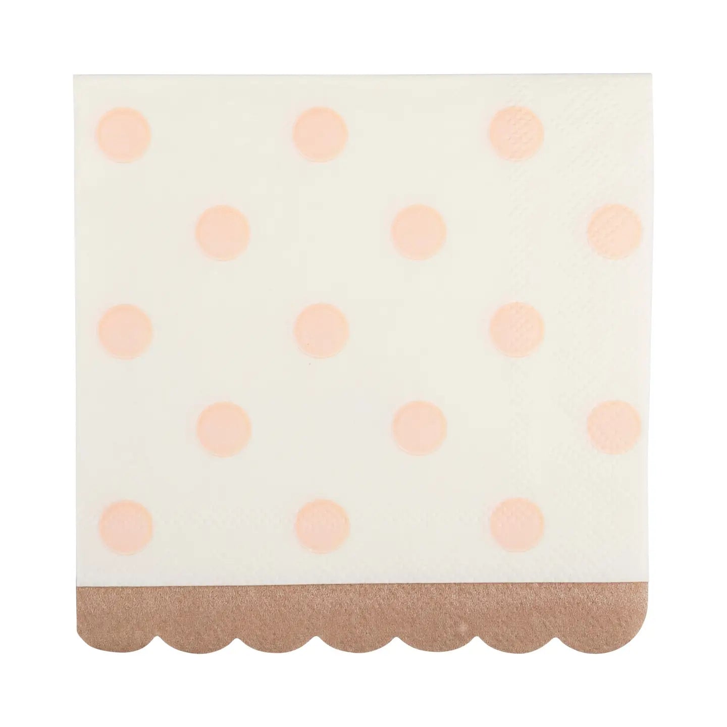 Pink Polka Dot Beverage Napkins