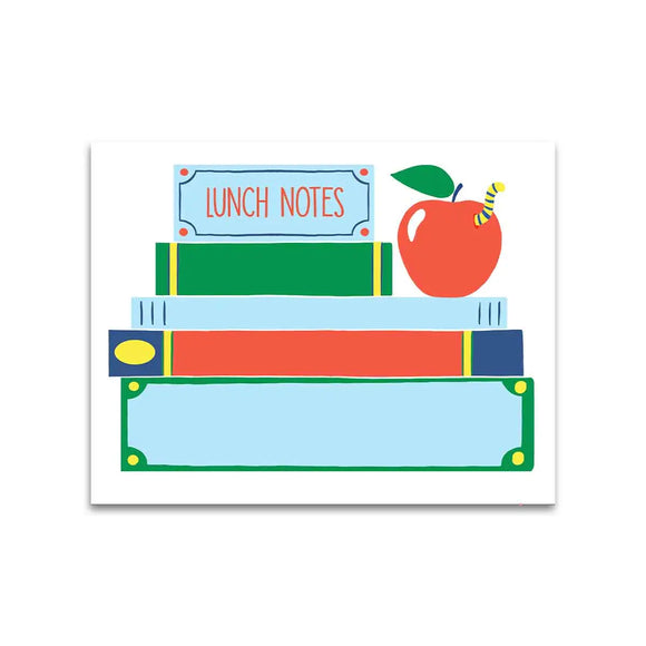 Bookworm Lunch Box Notes Pad - Blue