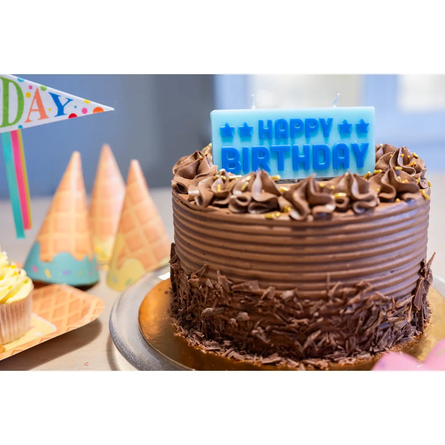Block Candle Set - Birthday Pink