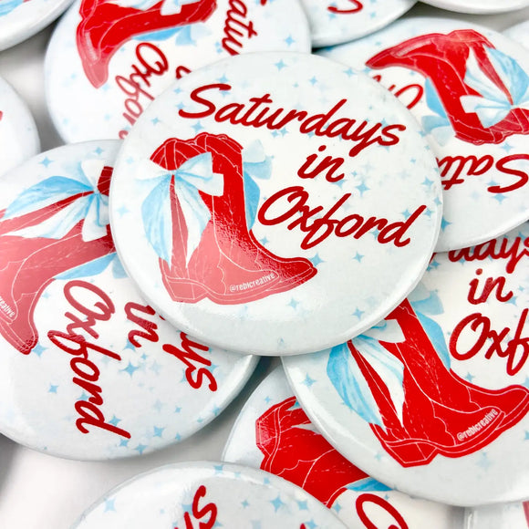 Saturdays In Oxford Button