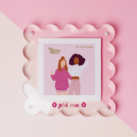 Sorority Acrylic Picture Frame - Phi Mu