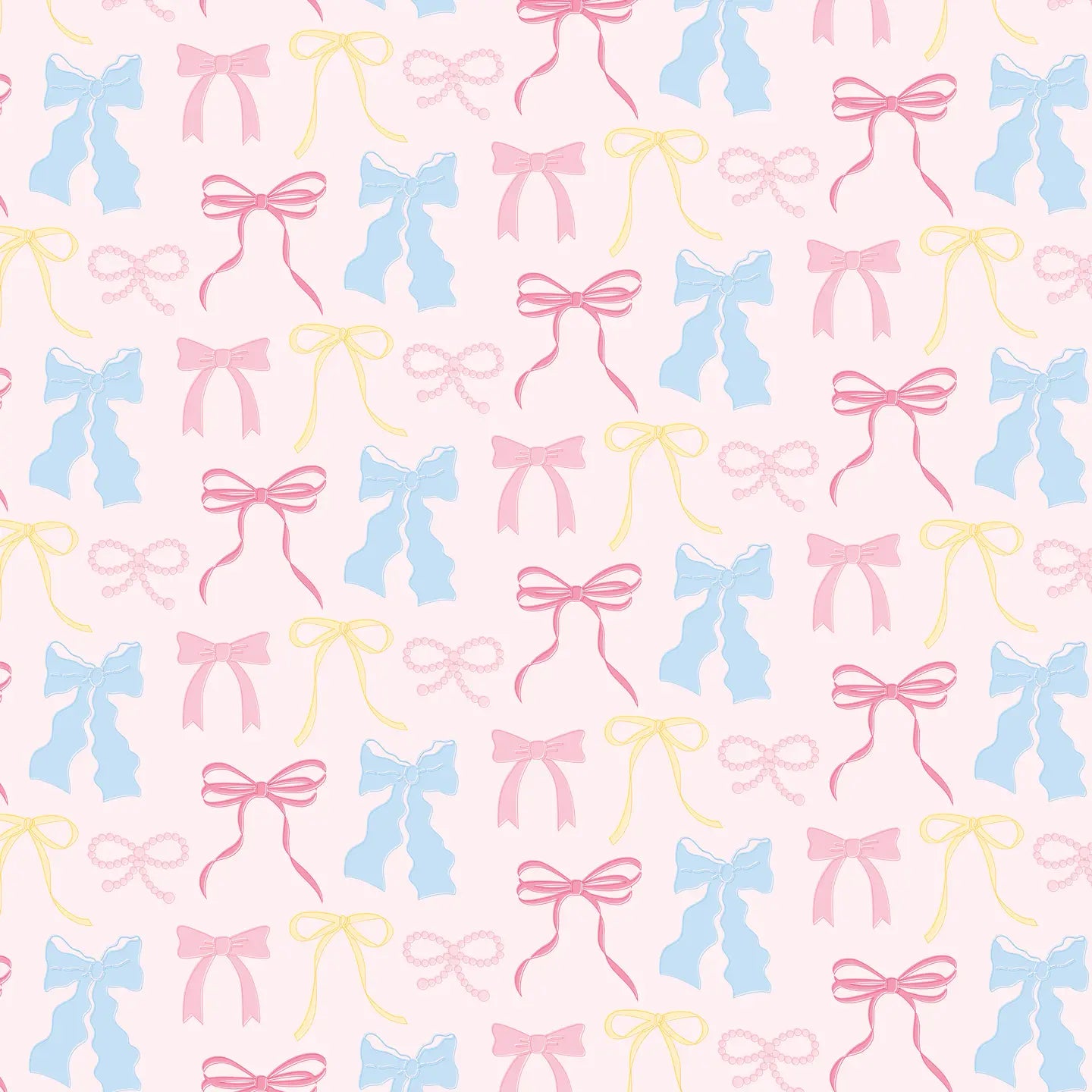 Pastel Bow Wrapping Paper