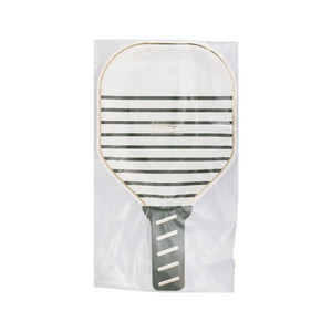 White Pickleball Paddle Diecut Dinner Plates