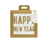 Gold Happy New Year Beverage Napkins