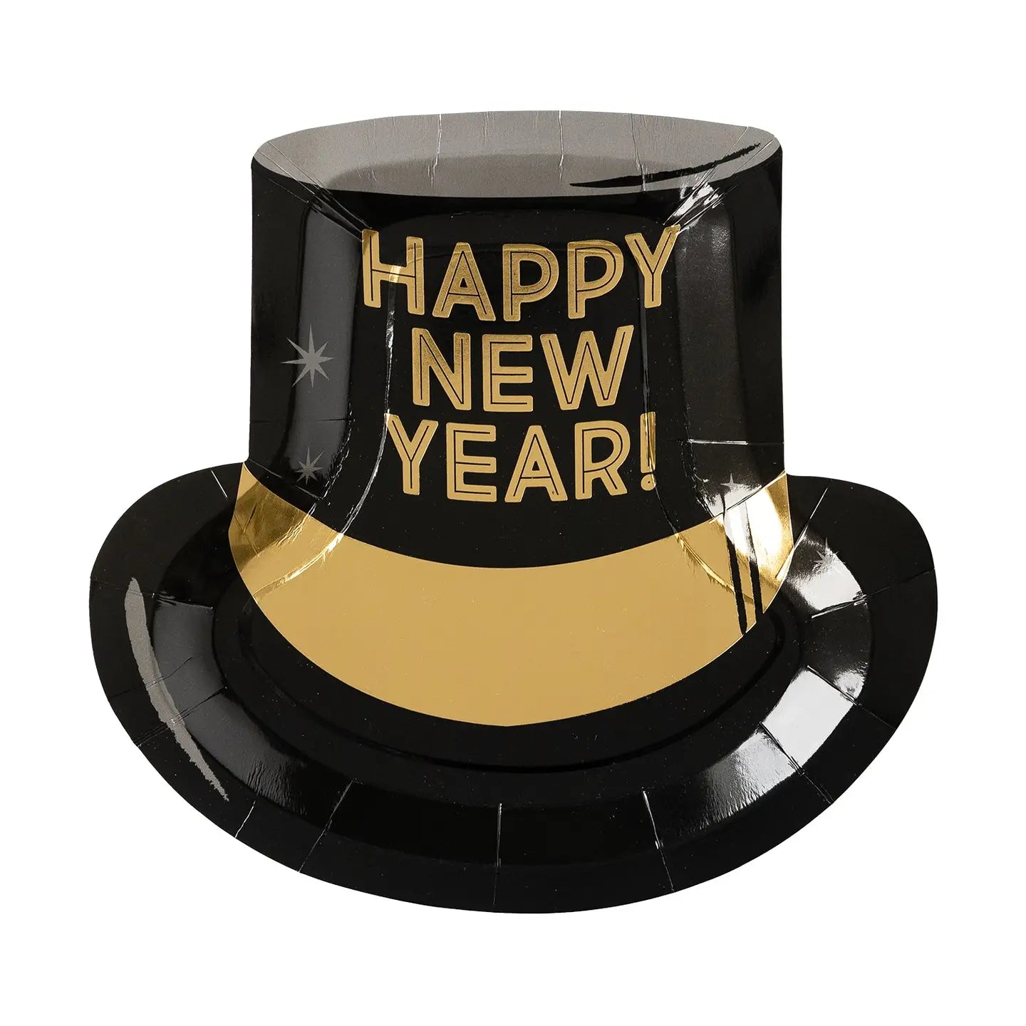 Happy New Year Hat Diecut Plates