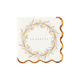 Thankful Wreath Beverage Napkins