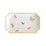 Gilded Butterflies Tray w/ Gold Accent - Medium