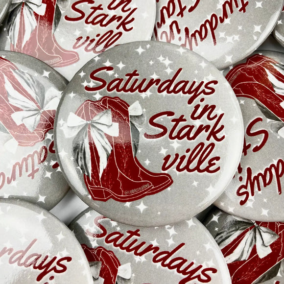 Saturdays In Starkville Button