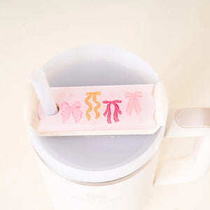 Bow Affair Tumbler Lid Tag