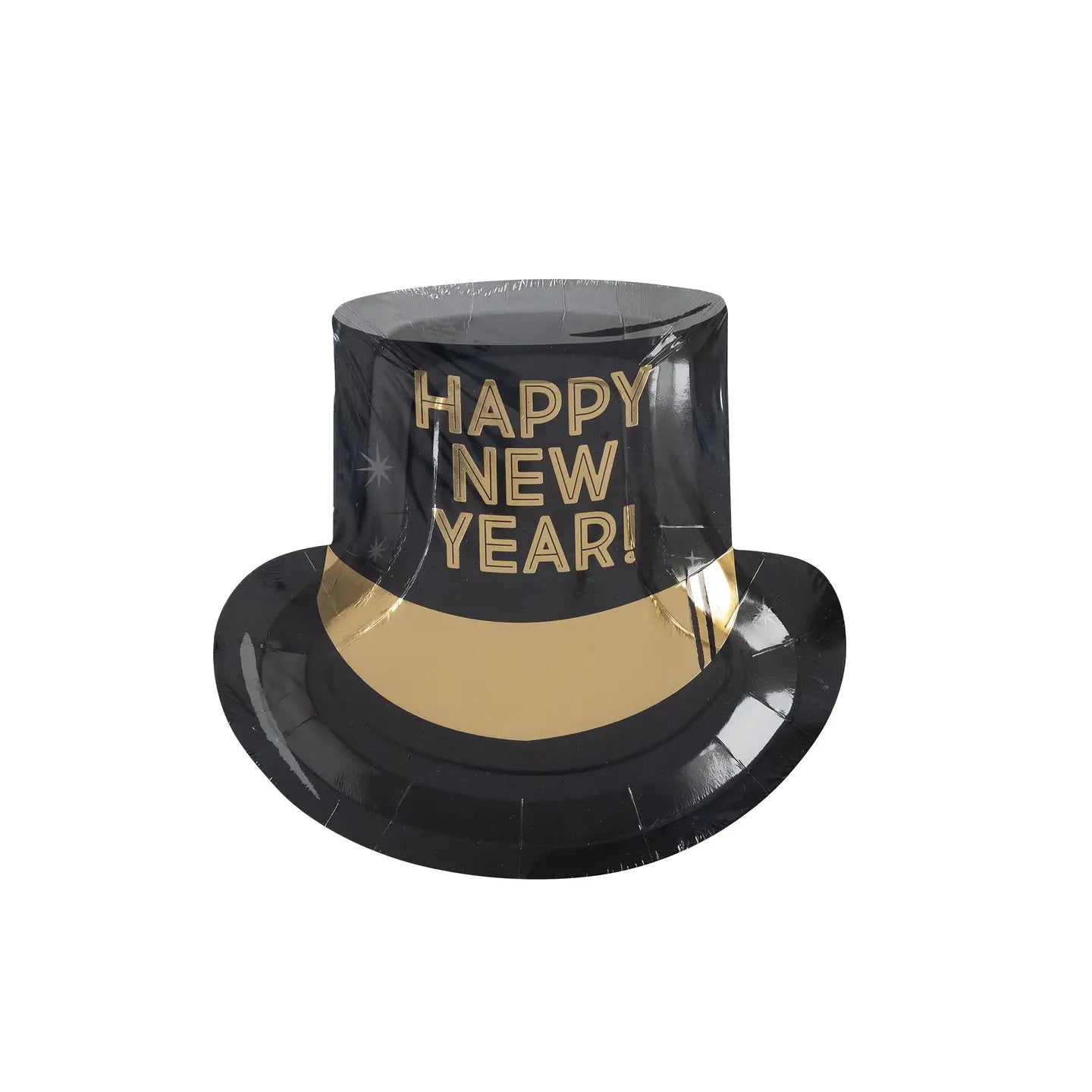 Happy New Year Hat Diecut Plates