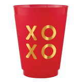 Red XOXO Shatterproof Cups