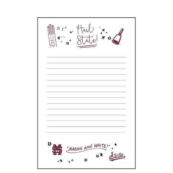 Mississippi State Confetti Notepad