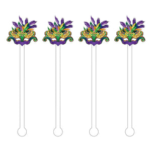 Glitz Girl Mask Acrylic Stir Sticks