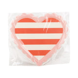 Scalloped Striped Heart Tray