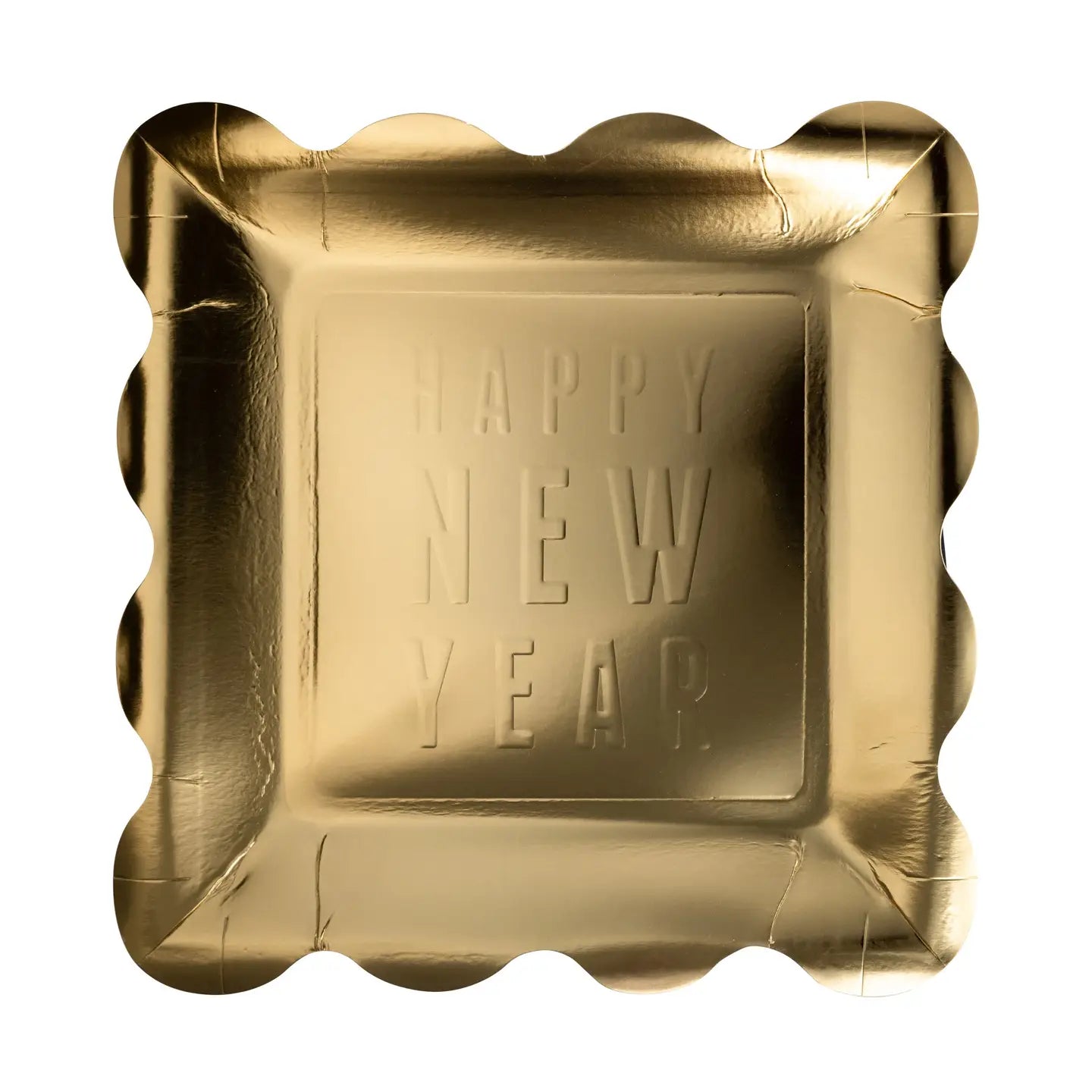 Happy New Year Embossed Plates