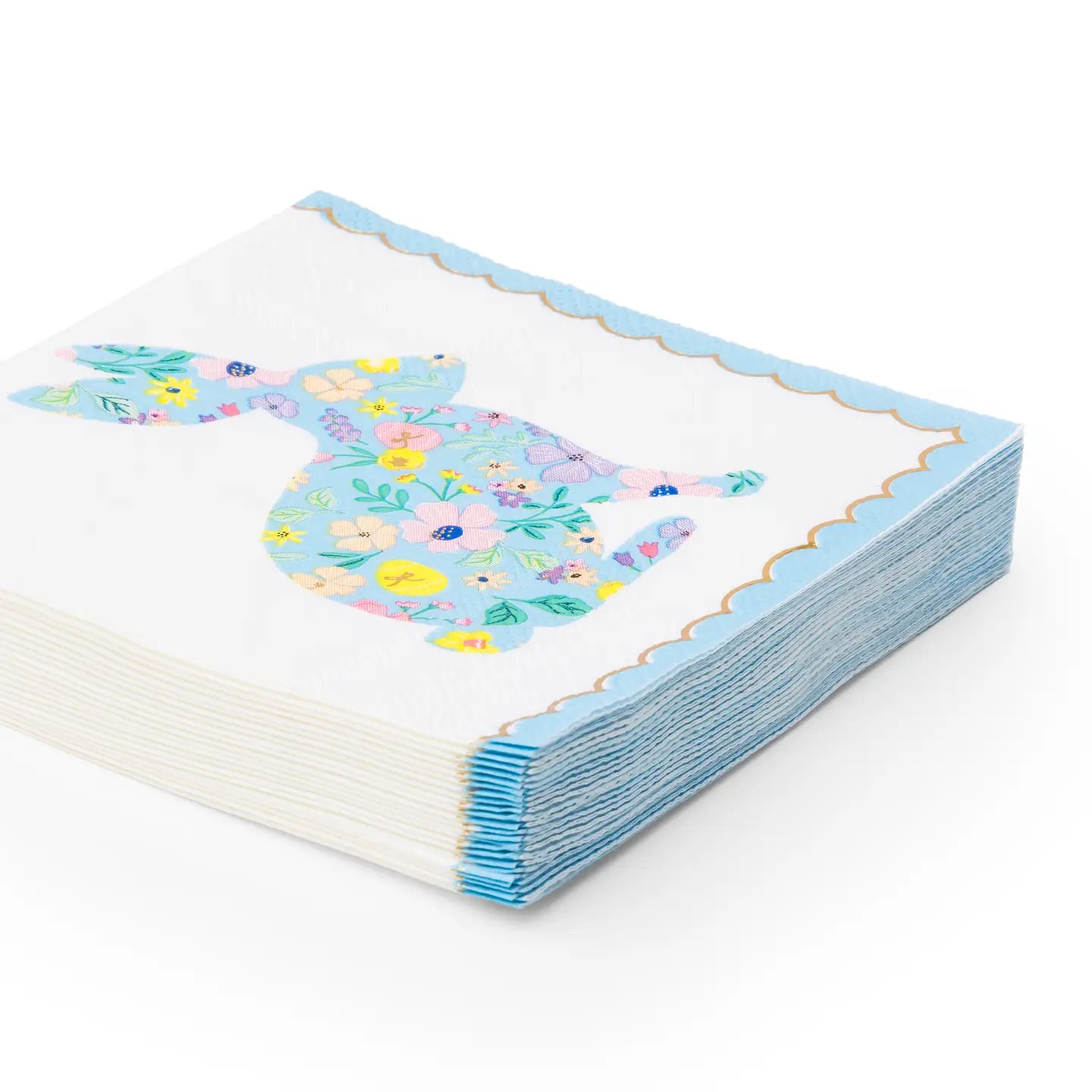 Easter Bunny Pastel Floral Beverage Napkins