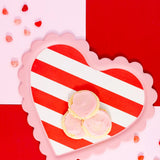 Scalloped Striped Heart Tray