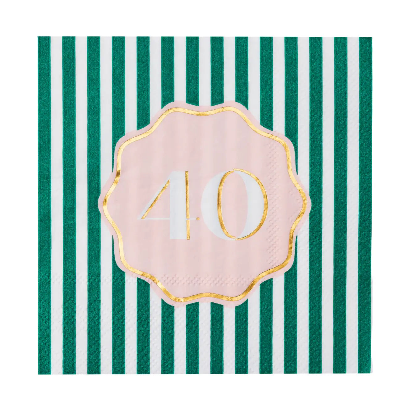 40th Birthday Beverage Napkins