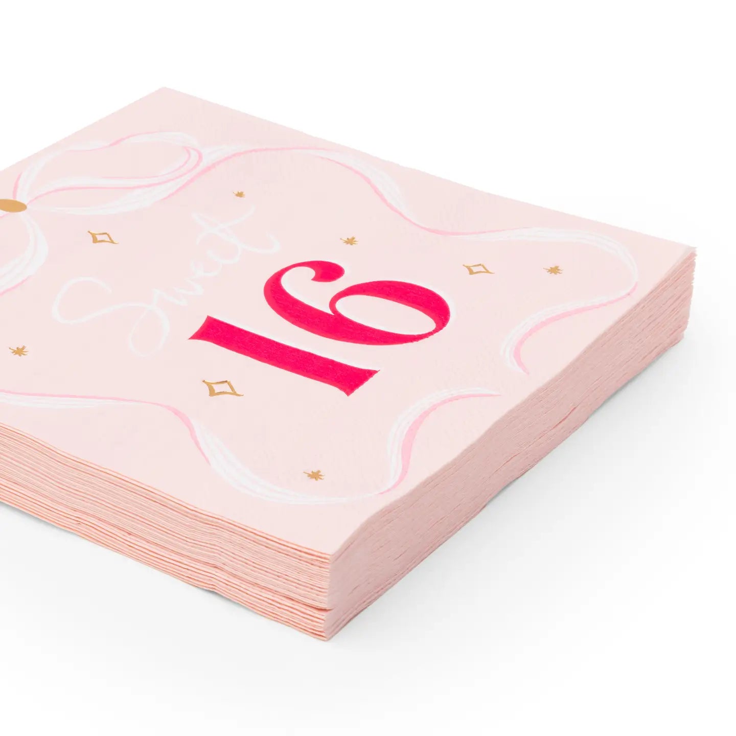 Sweet 16 Bow Dinner Napkins