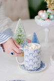 Blue & White Bows Watercolor Mug