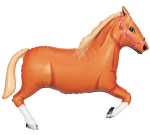 Tan Horse Foil Balloon