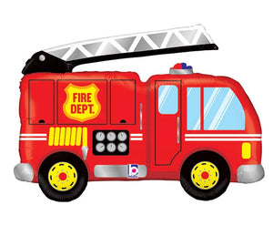 Fire Truck Foil Balloon