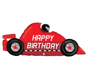 Race Car Birthday Foil Balloon