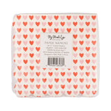 Hearts Scalloped Beverage Napkins