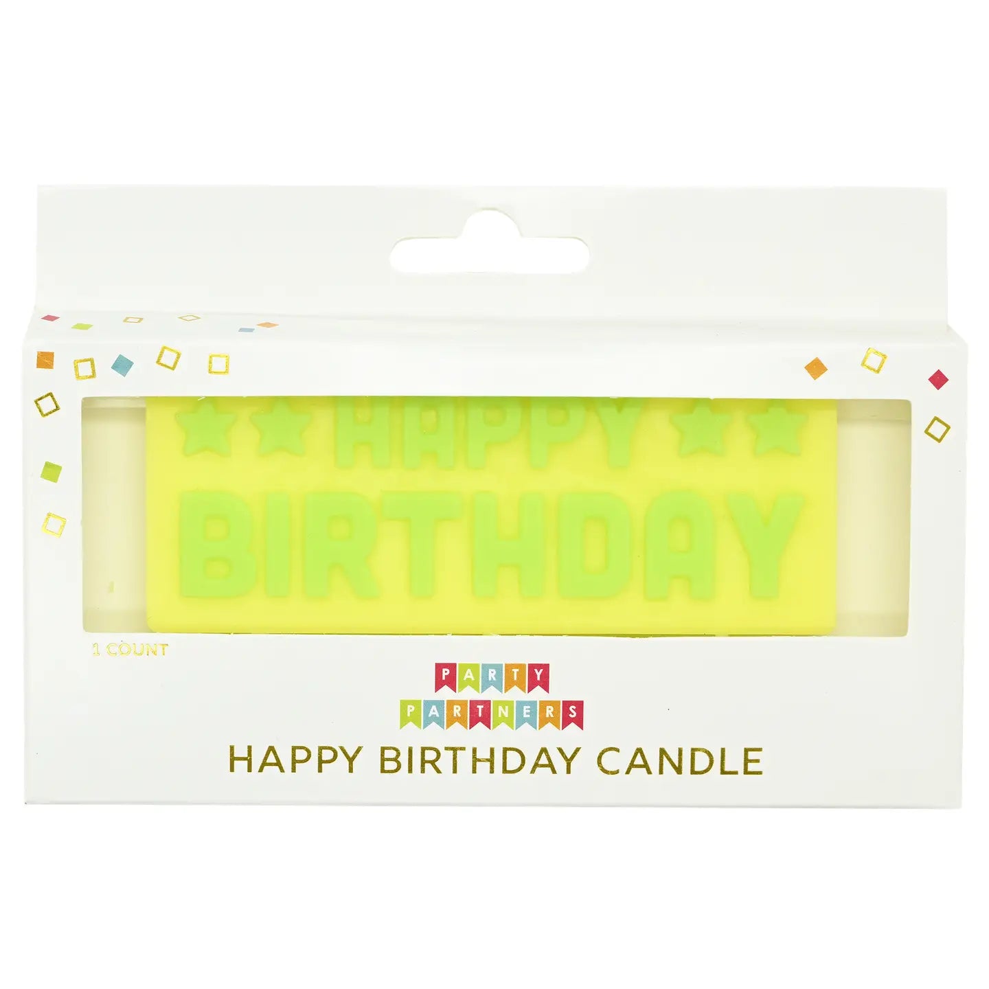 Block Candle Set - Birthday Green